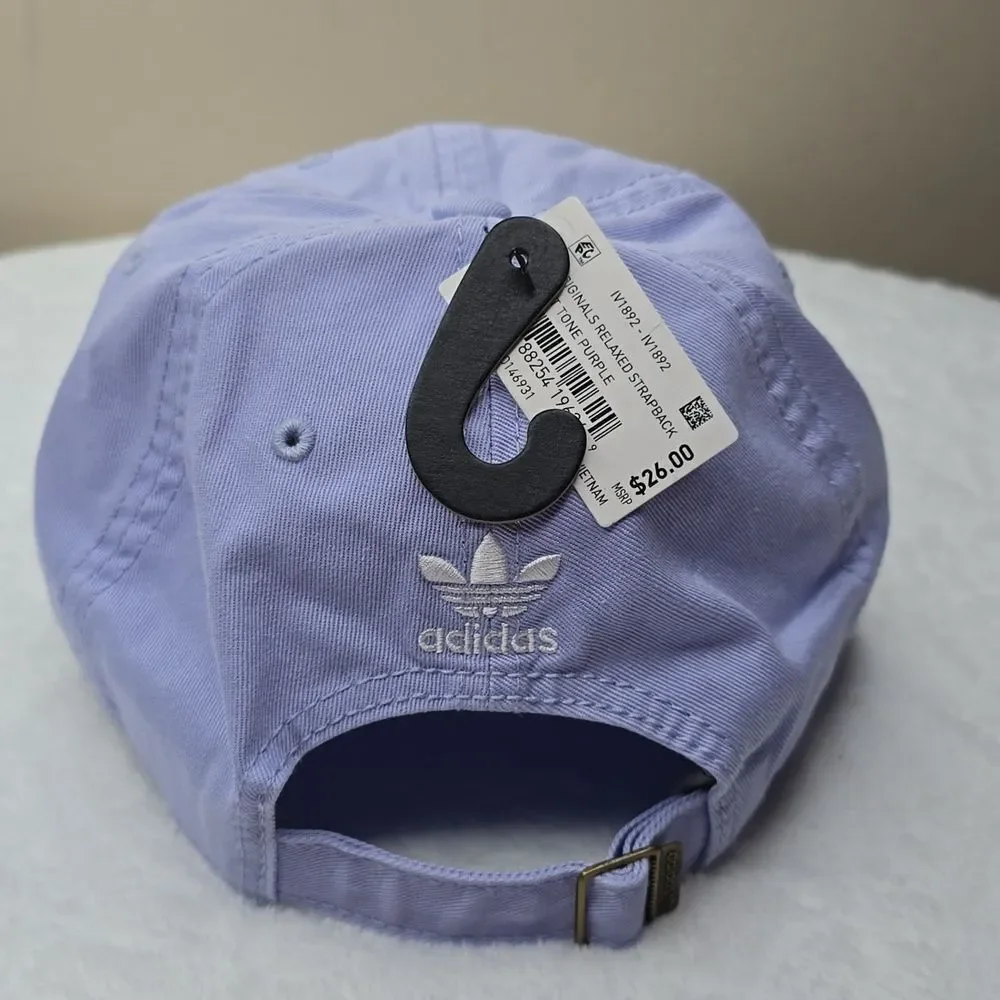NWT Adidas Relaxed Strap-Back Hat Violet Tone Purple OS - Picture 3 of 6